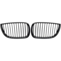 BMW 1-Serie E87 04-07 Enkelribbad Mattsvart Sportgrill / Njurar DIEDERICHS